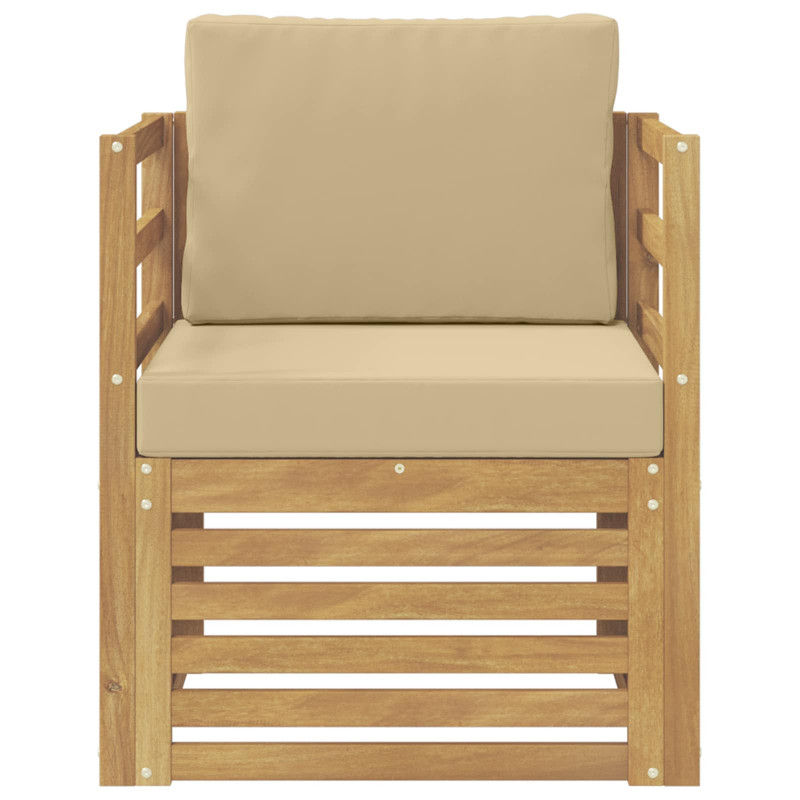Sofa na zewnątrz Poliester Biały