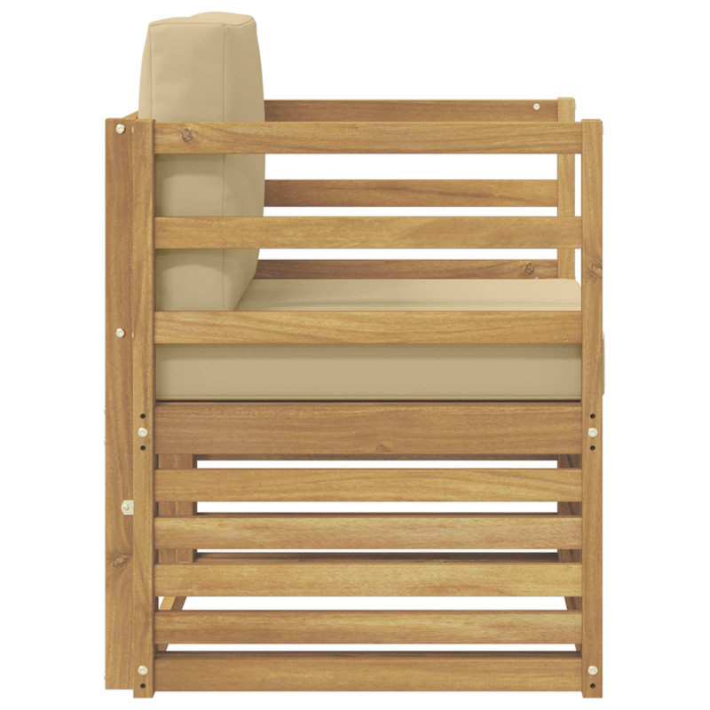 Sofa na zewnątrz Poliester Biały
