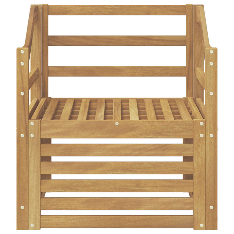 Sofa na zewnątrz Lite Drewno Akacji Biały