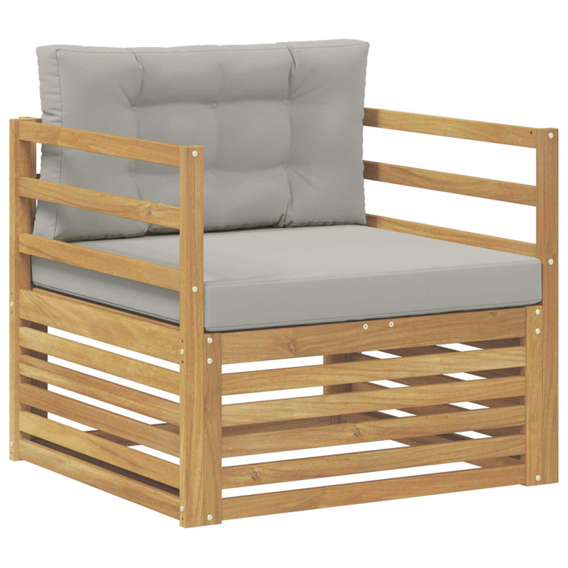 Sofa na zewnątrz Biały i jasnoszary
