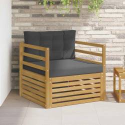 Sofa na zewnątrz Biały i antracyt