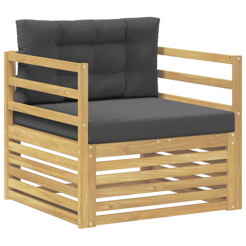 Sofa na zewnątrz Biały i antracyt