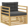 Sofa na zewnątrz Biały i antracyt