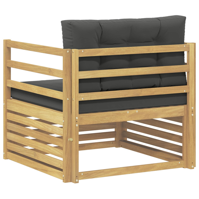 Sofa na zewnątrz Biały i antracyt