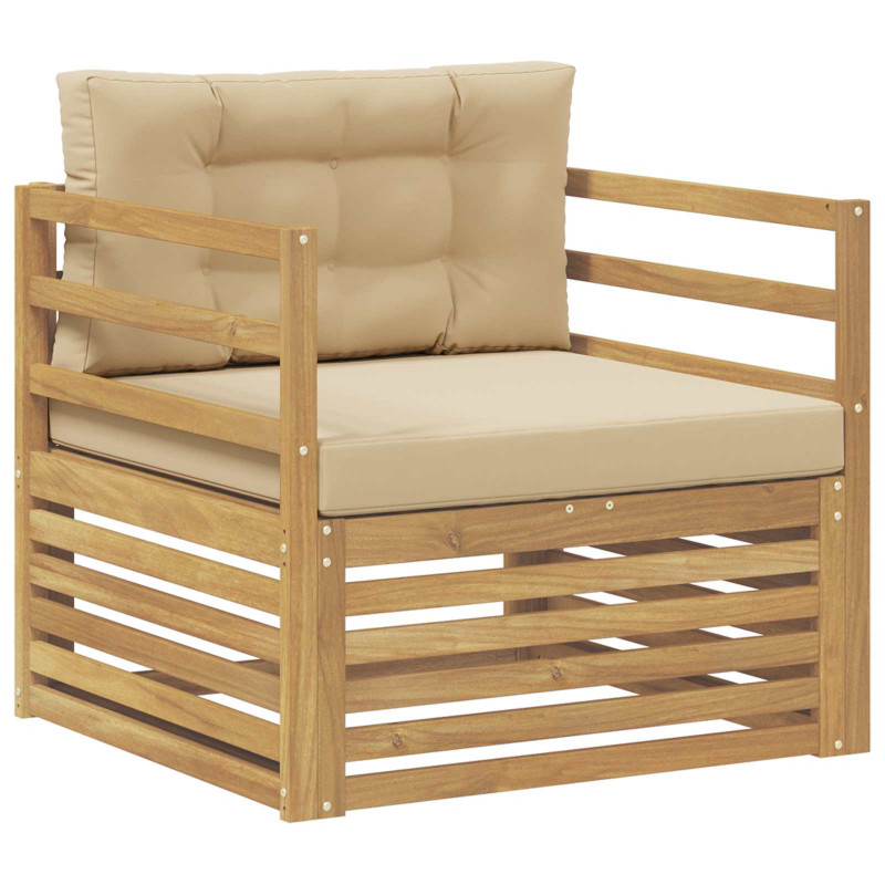Sofa na zewnątrz Biały i Beżowy