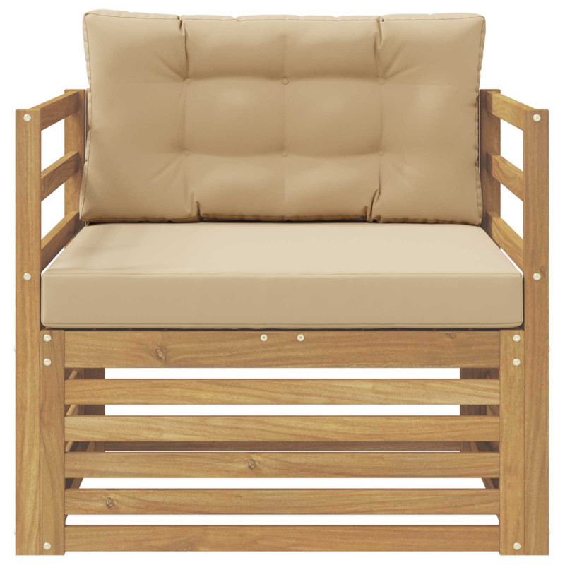 Sofa na zewnątrz Biały i Beżowy