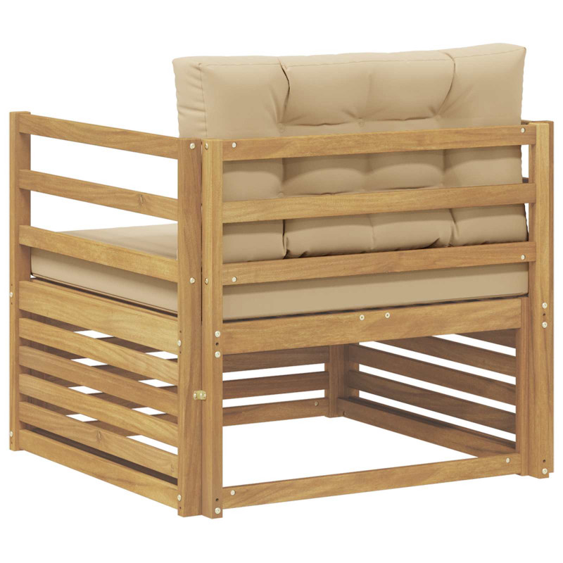 Sofa na zewnątrz Biały i Beżowy