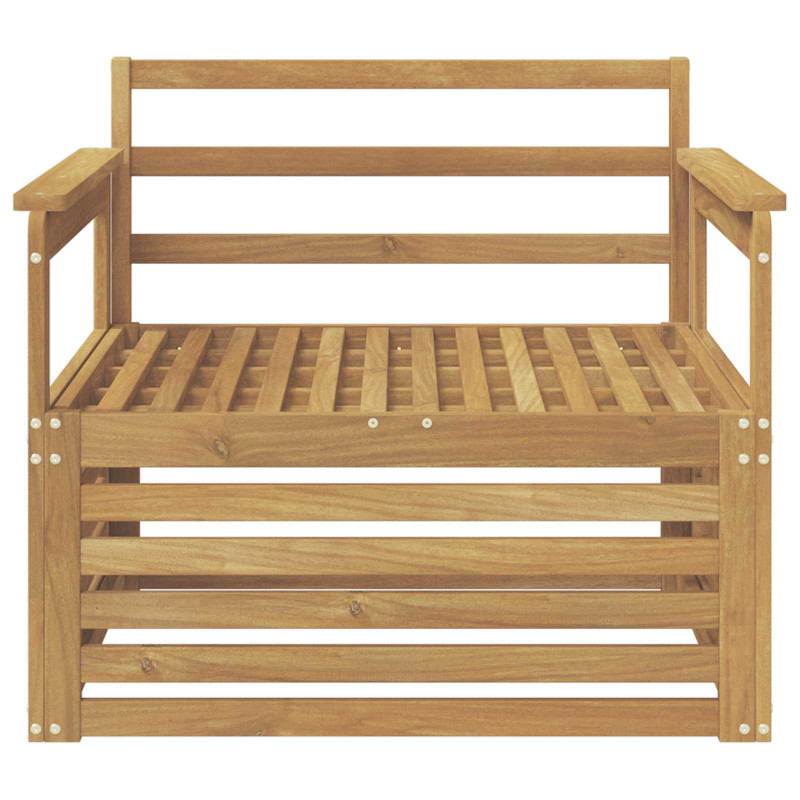 Sofa na zewnątrz Lite Drewno Akacji Biały