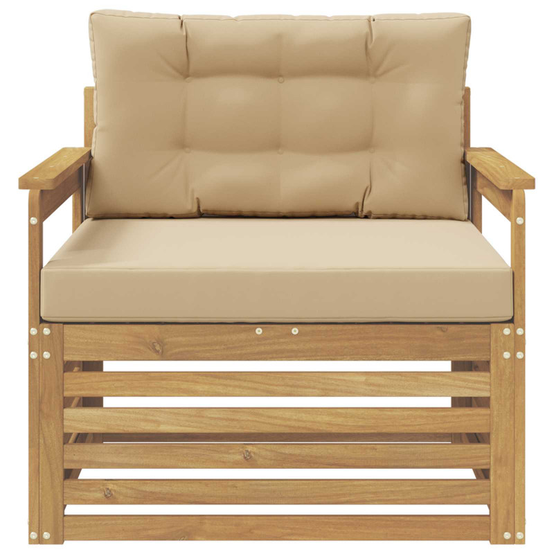 Sofa na zewnątrz Poliester Biały