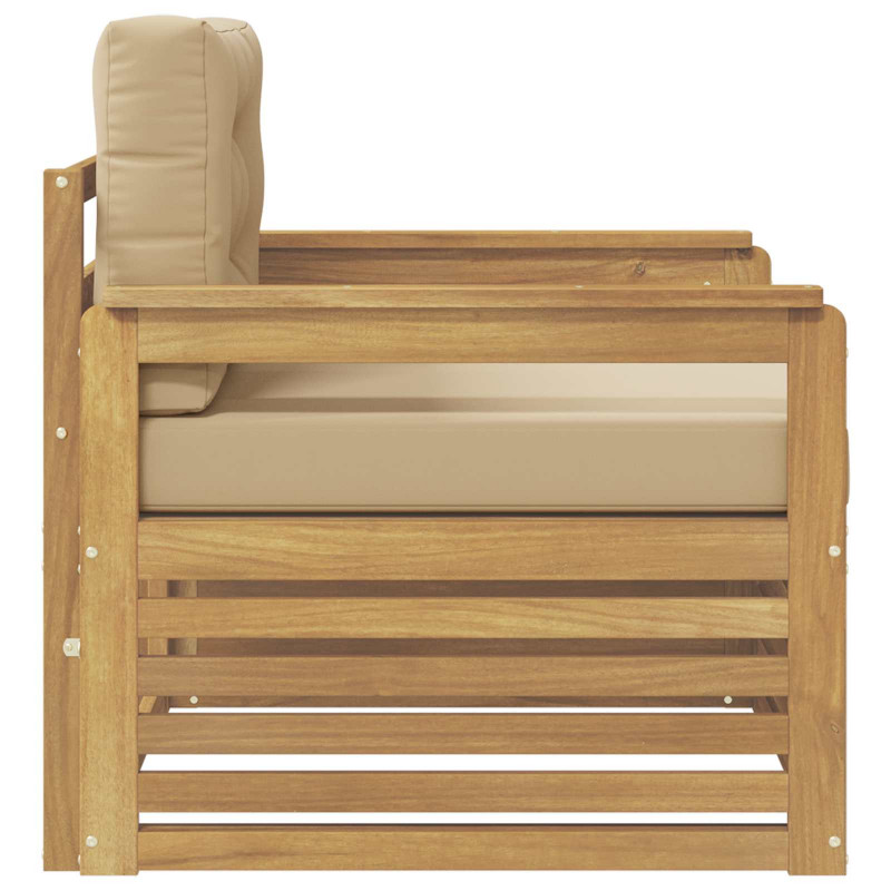 Sofa na zewnątrz Poliester Biały