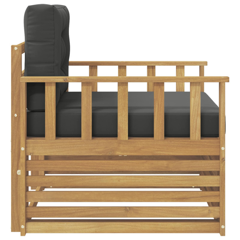 Sofa na zewnątrz Poliester Biały