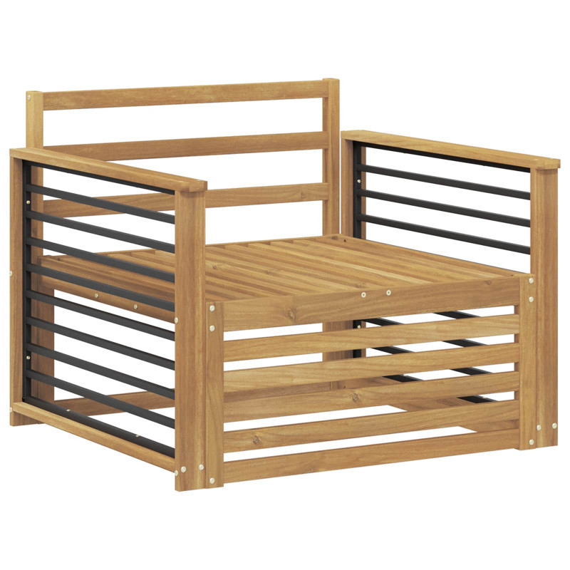 Sofa na zewnątrz Lite Drewno Akacji Biały