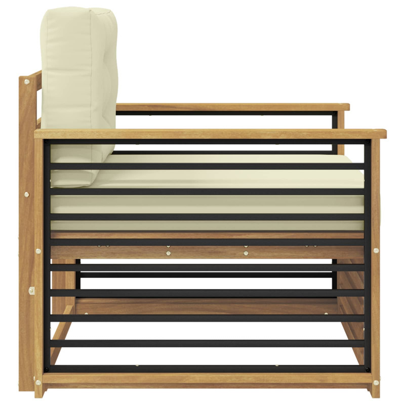 Sofa na zewnątrz Poliester Biały