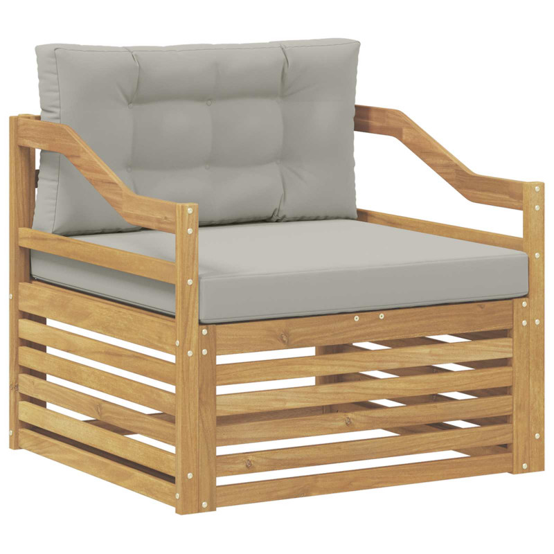 Sofa na zewnątrz Biały i jasnoszary
