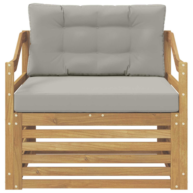 Sofa na zewnątrz Biały i jasnoszary