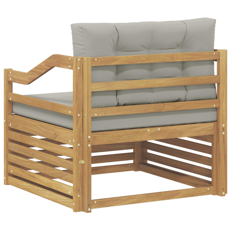Sofa na zewnątrz Biały i jasnoszary