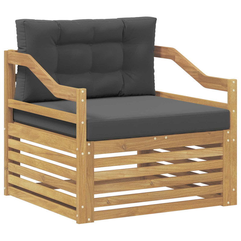 Sofa na zewnątrz Biały i antracyt