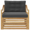 Sofa na zewnątrz Biały i antracyt