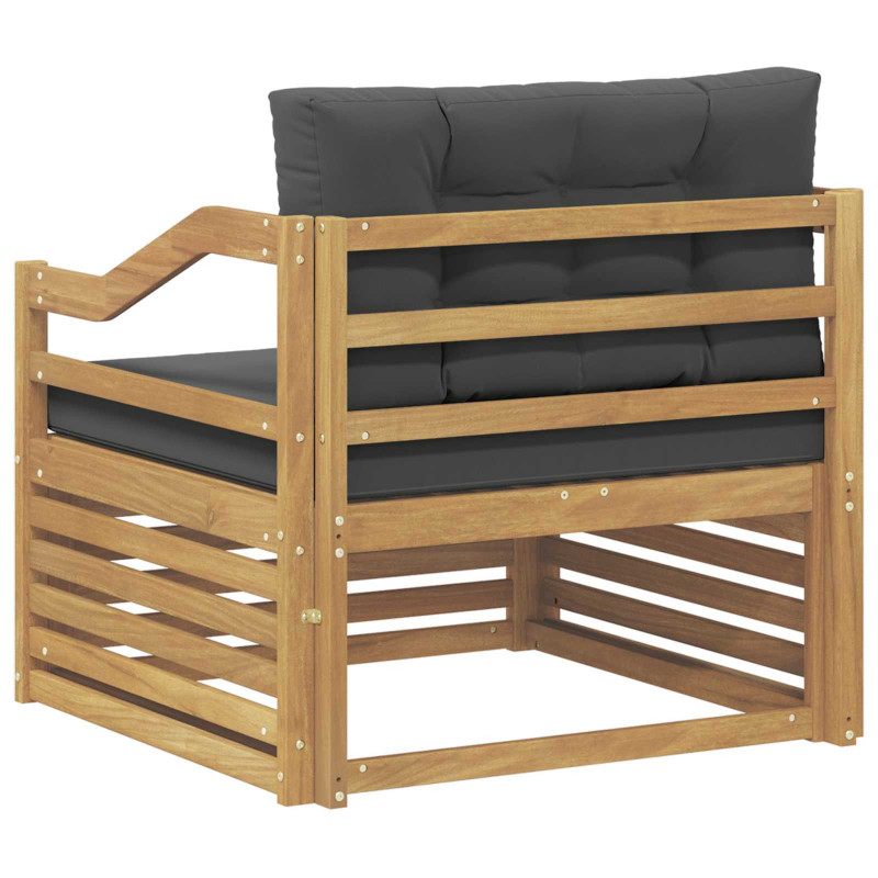 Sofa na zewnątrz Biały i antracyt