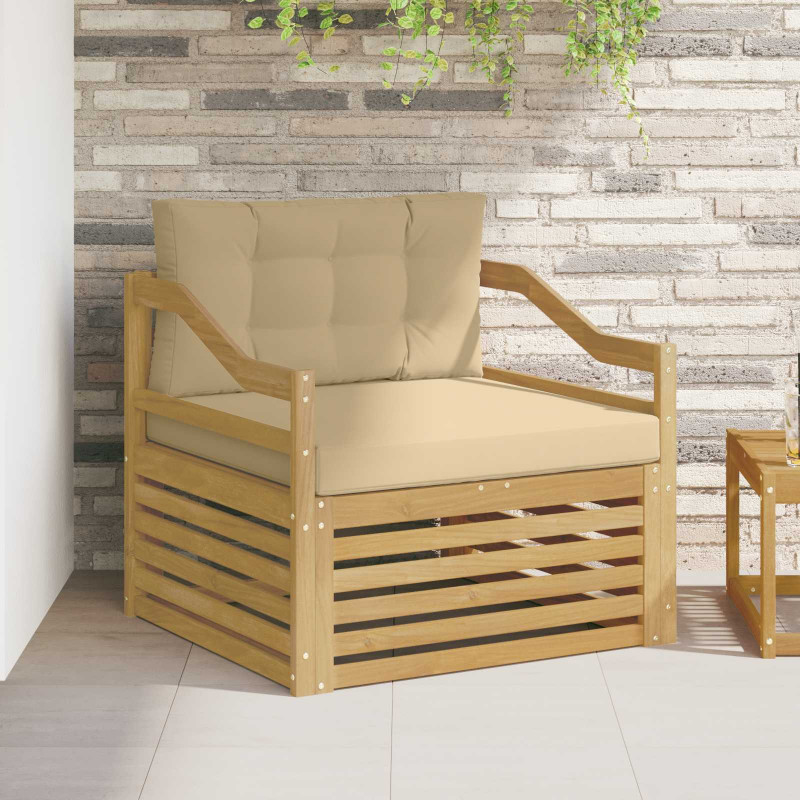 Sofa na zewnątrz Biały i Beżowy