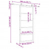 Drzwi przesuwne naturalny 90 x 208 cm Lite drewno sosnowe