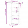 Drzwi przesuwne naturalny 90 x 208 cm Lite drewno sosnowe