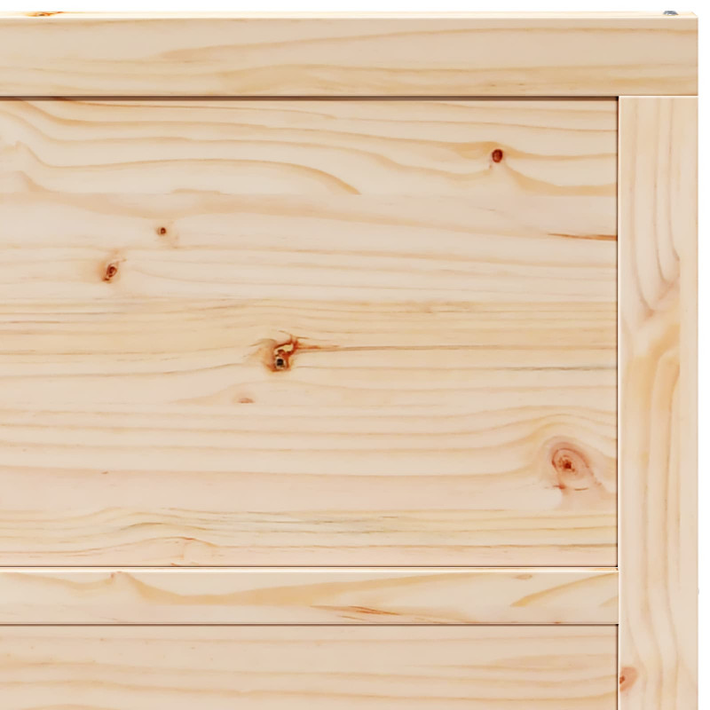 Drzwi przesuwne naturalny 90 x 208 cm Lite drewno sosnowe