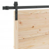 Drzwi przesuwne naturalny 80 x 208 cm Lite drewno sosnowe