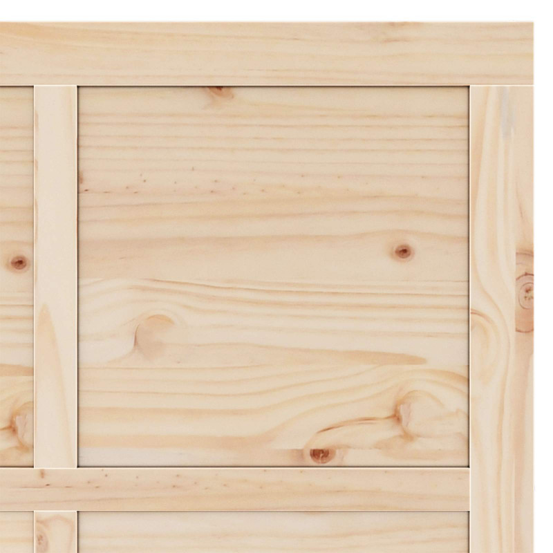 Drzwi przesuwne naturalny 100 x 208 cm Lite drewno sosnowe