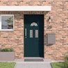 Drzwi Frontowe antracytowy 110 x 210 cm PVC