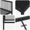 Zestaw do jadalni w ogrodzie 5 pcs Czarny polirattan