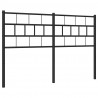 Metalowe wymienne wezgłowie, czarne, 140 cm