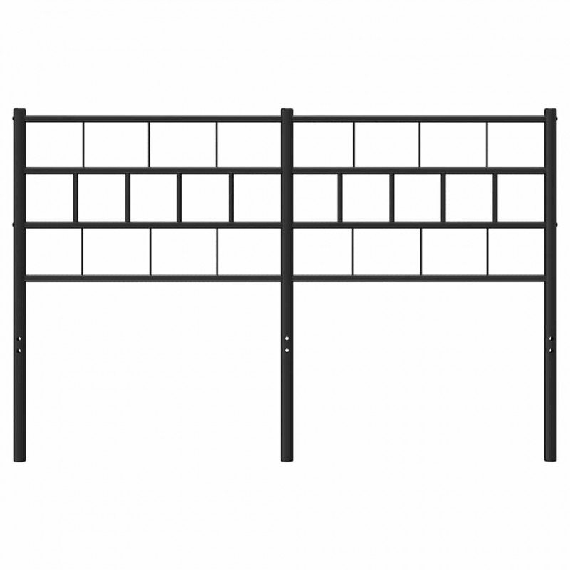 Metalowe wymienne wezgłowie, czarne, 140 cm