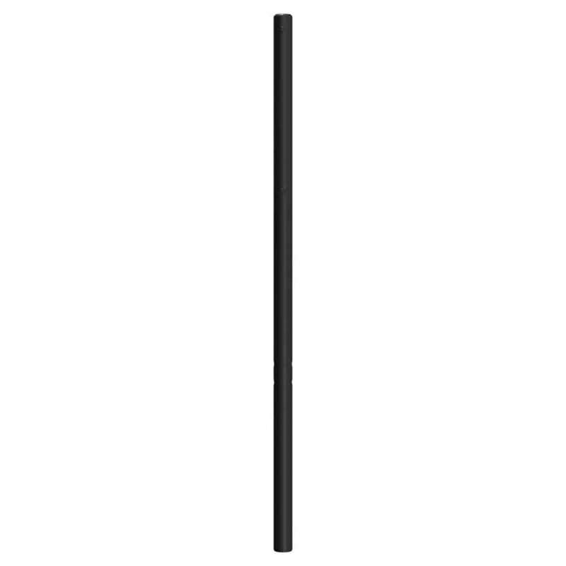 Metalowe wymienne wezgłowie, czarne, 140 cm