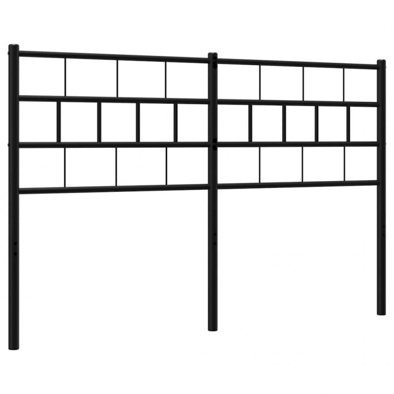 Metalowe wymienne wezgłowie, czarne, 140 cm