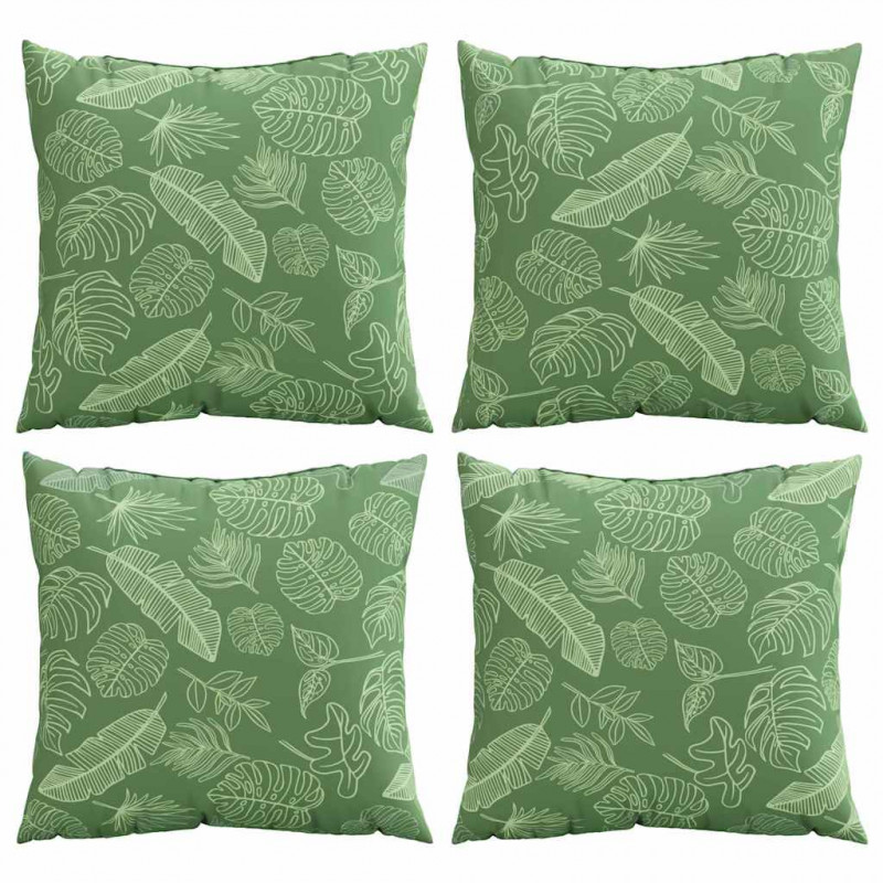 Poduszki rozrzucone Liść 4 pcs Wzór liścia 50 x 50 cm
