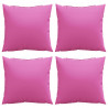 Poduszki rozrzucone Gładki z poduszką 4 pcs Różowy 50 x 50 cm