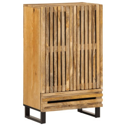Szafka, 60x34x100 cm, surowe drewno mango