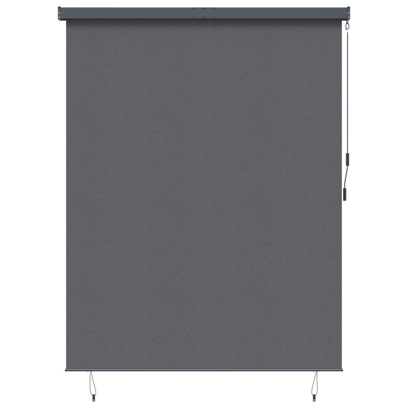 Roleta z zasłonami Antracyt 200 x 250 cm Materiał i Aluminium