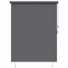 Roleta z zasłonami Antracyt 200 x 250 cm Materiał i Aluminium