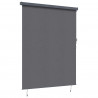 Roleta z zasłonami Antracyt 200 x 250 cm Materiał i Aluminium