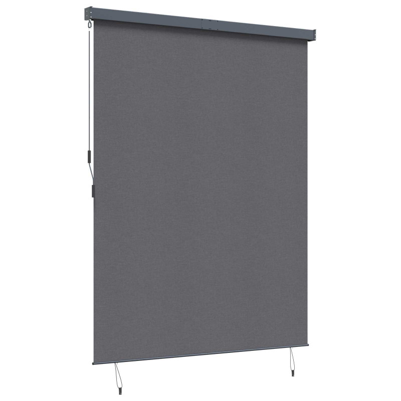 Roleta z zasłonami Antracyt 200 x 250 cm Materiał i Aluminium
