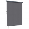 Roleta z zasłonami Antracyt 200 x 250 cm Materiał i Aluminium