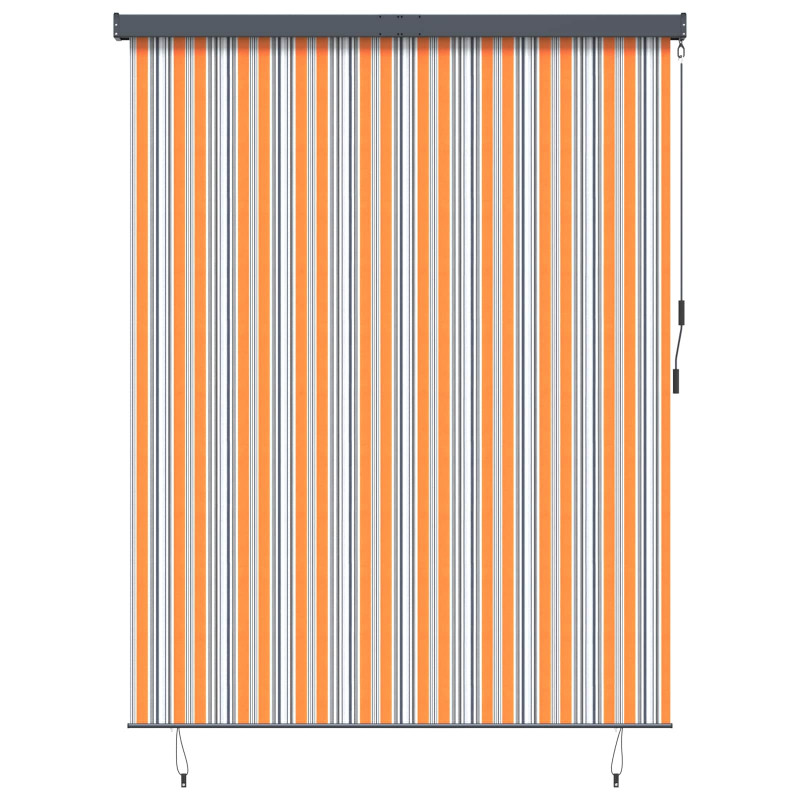 Roleta Żółty i Niebieski 200 x 250 cm Materiał i Aluminium