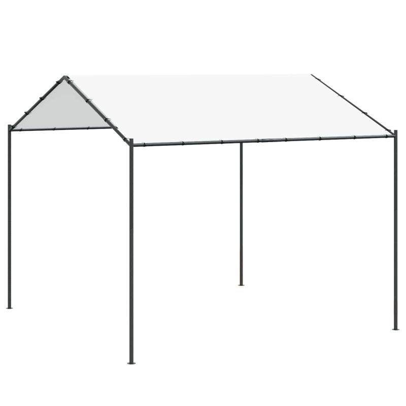 Altana Biały 4 x 4 x 2,6 m Stal i poliester