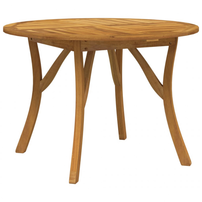 Stół ogrodowy, Ø110 cm, lite drewno akacjowe