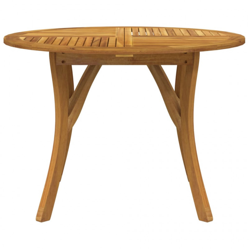 Stół ogrodowy, Ø110 cm, lite drewno akacjowe