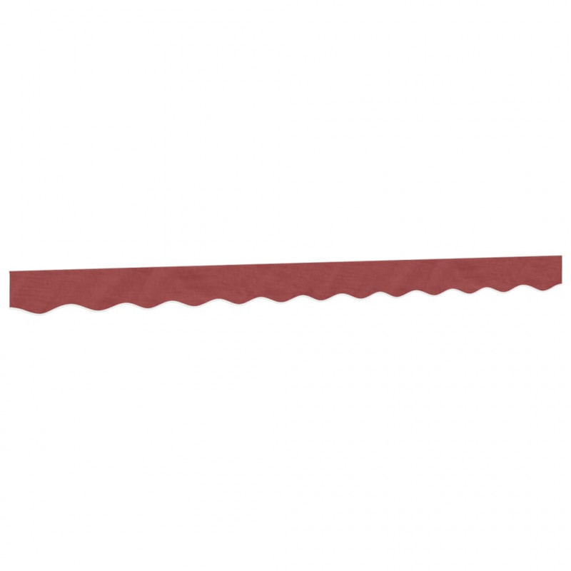 Lambrekin do markizy, burgundowe paski, 3 m