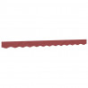 Lambrekin do markizy, burgundowe paski, 3 m