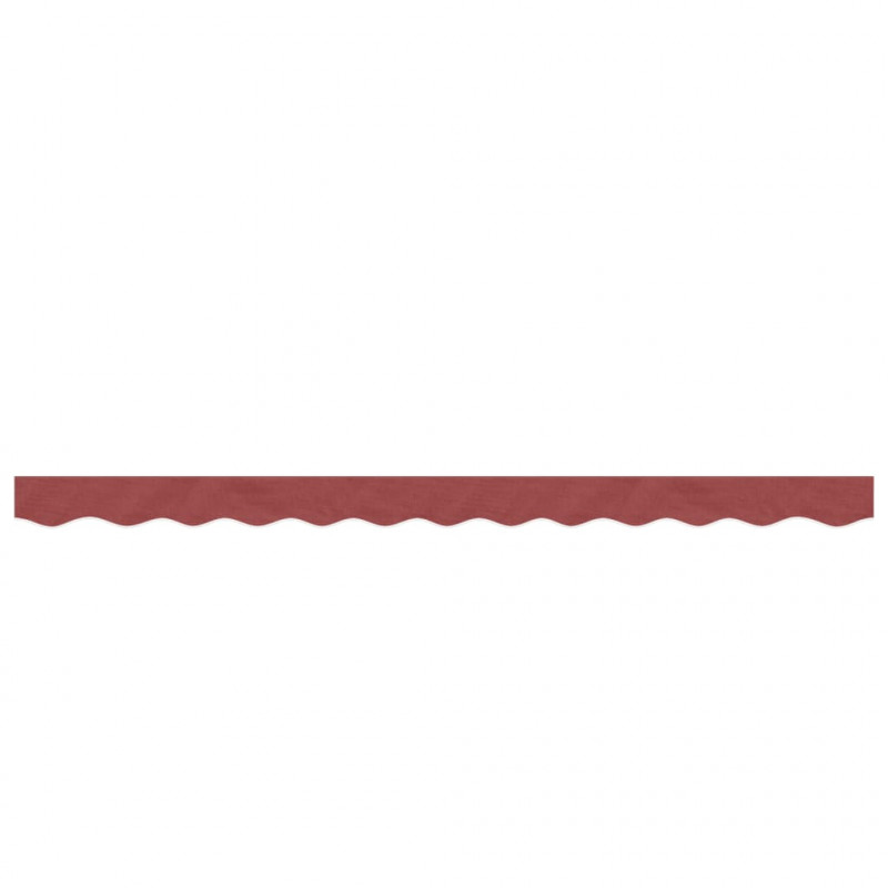 Lambrekin do markizy, burgundowe paski, 3 m